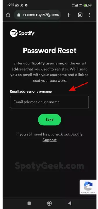 Reset Your Spotify Password