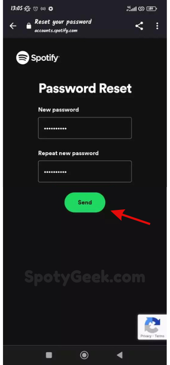 Spotify New Password