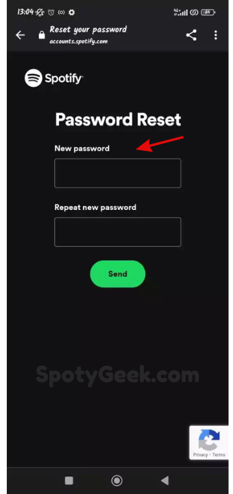 Spotify New Password
