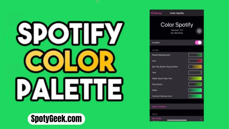 What is the Spotify Color Palette Feature?